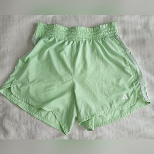 Adidas Women's Light Green Running Shorts. Size XL. Like New Conditionm